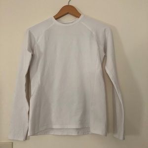 Reebok Athletic White Thick Long Sleeve Size M